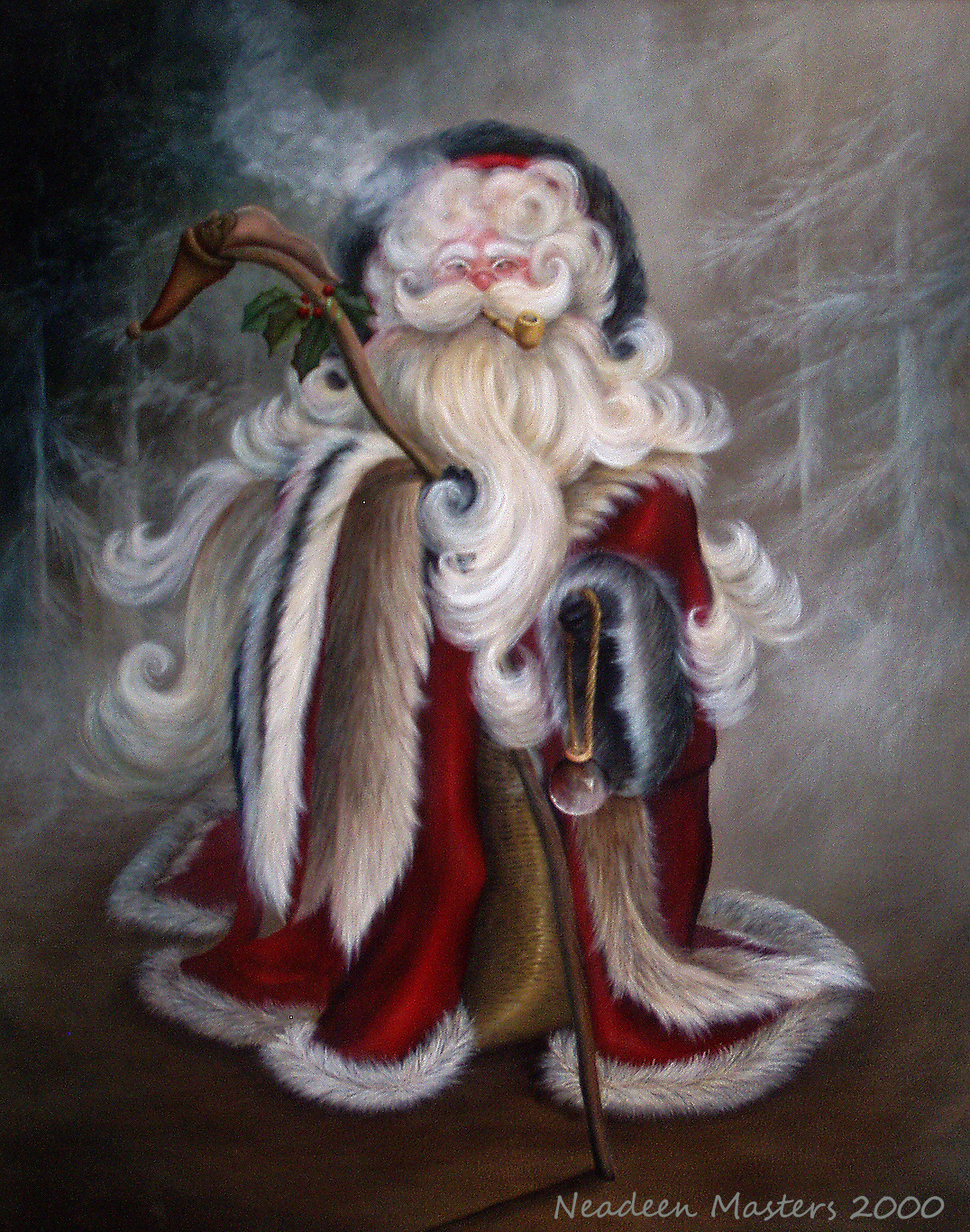 1076x1366 Santa Paintings - Santa Painting