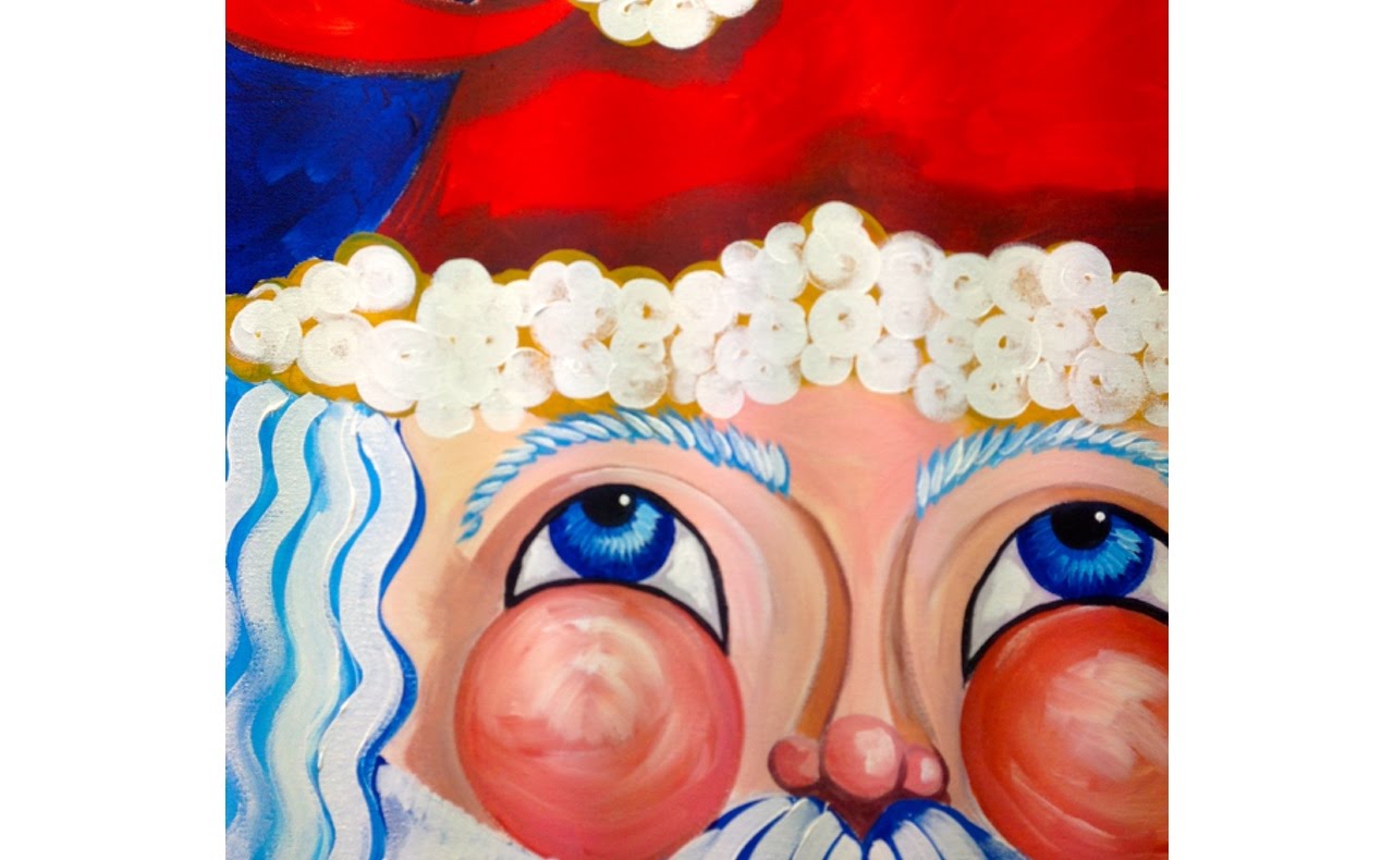 1280x790 Beginners Learn To Paint Santa Clause Easy Acrylic Art Lesson - Santa Painting