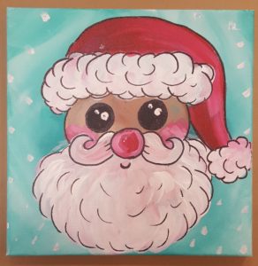 292x300 Kids Class Santa Claus - Santa Painting For Kids