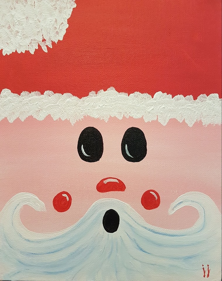 759x960 Kids Paintings And Pricing - Santa Painting For Kids