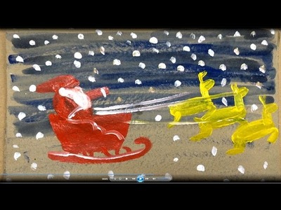 400x300 Draw, Painting Christmas Kids, How To Draw Santa Claus - Santa Painting For Kids