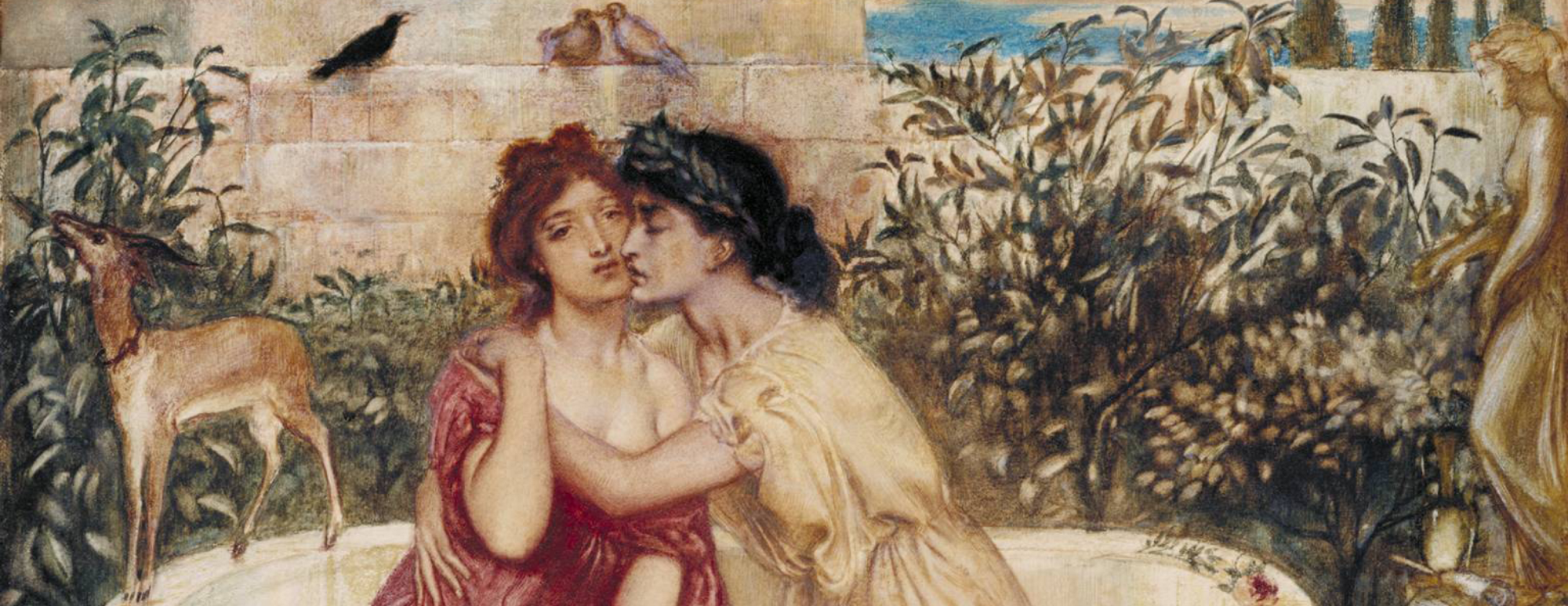 2000x773 Re Queering Sappho Eidolon - Sappho Painting