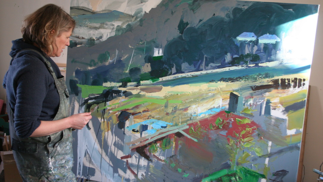 1090x613 Sarah Carvell. A Year Of Painting Wall Street International Magazine - Sarah Painting