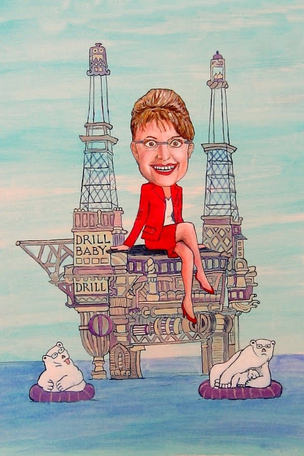 600x900 Pratie Place In Which My Sarah Palin Drill Baby Drill! Painting - Sarah Palin Painting