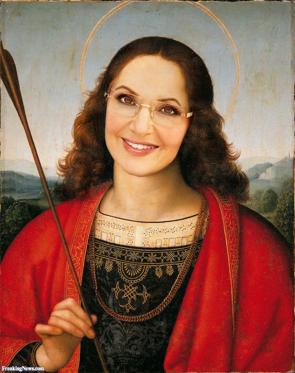 1000x1263 Sarah Palin In Raphael Painting Pictures - Sarah Palin Painting