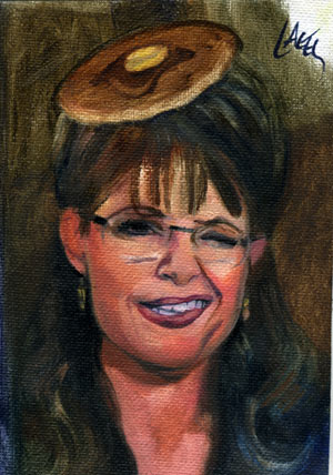 300x428 The Cheesepaper Wherein I Make Fun Of Sarah Palin - Sarah Palin Painting