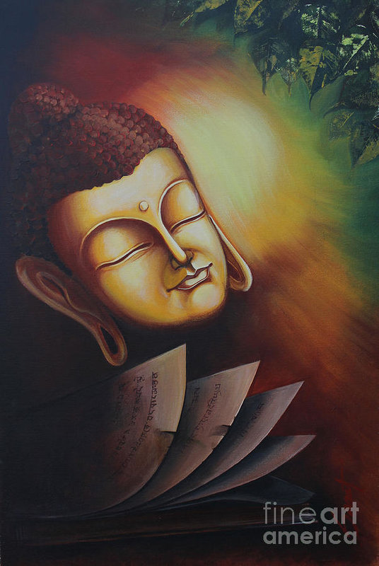 536x800 Lord Buddha - Sarat Painting