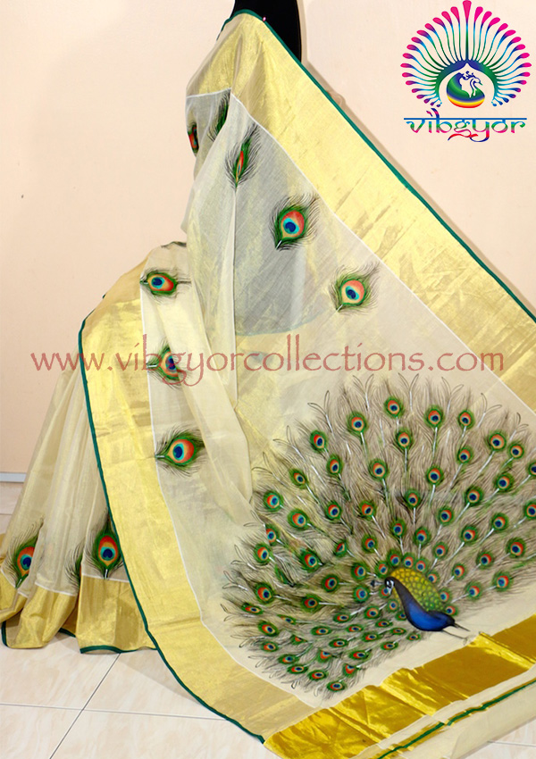 600x850 Mayooranadanam - Saree Painting