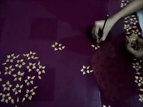 480x360 Saree Painting - Saree Painting