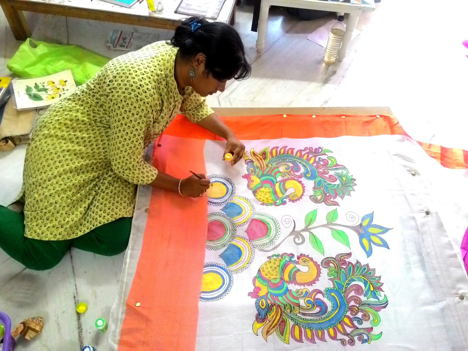 Saree Painting at Explore collection of Saree Painting