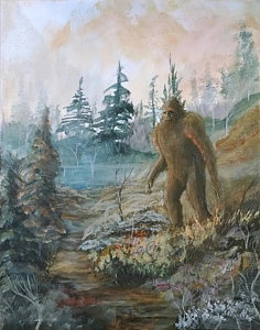 236x300 Sasquatch Paintings - Sasquatch Painting