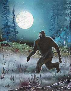 Sasquatch Painting at PaintingValley.com | Explore collection of ...