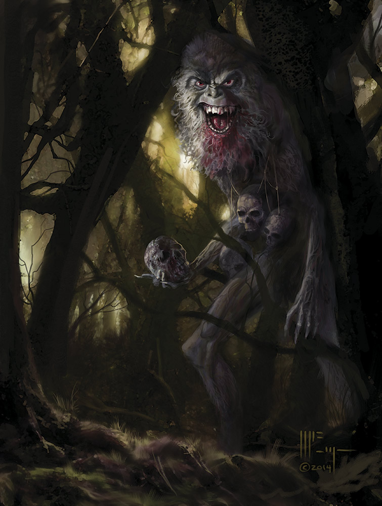 755x1000 Sasquatch By Patrickmcevoy - Sasquatch Painting