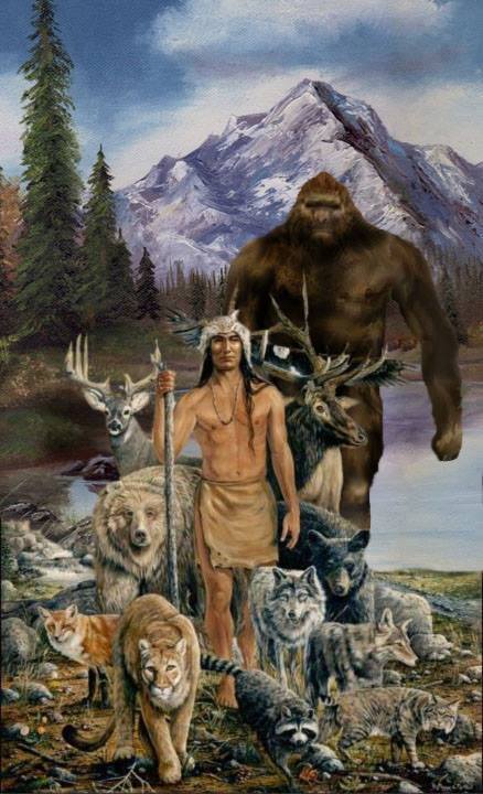 438x720 The Sasquatch Message To Humanity New Earth Heartbeat - Sasquatch Painting