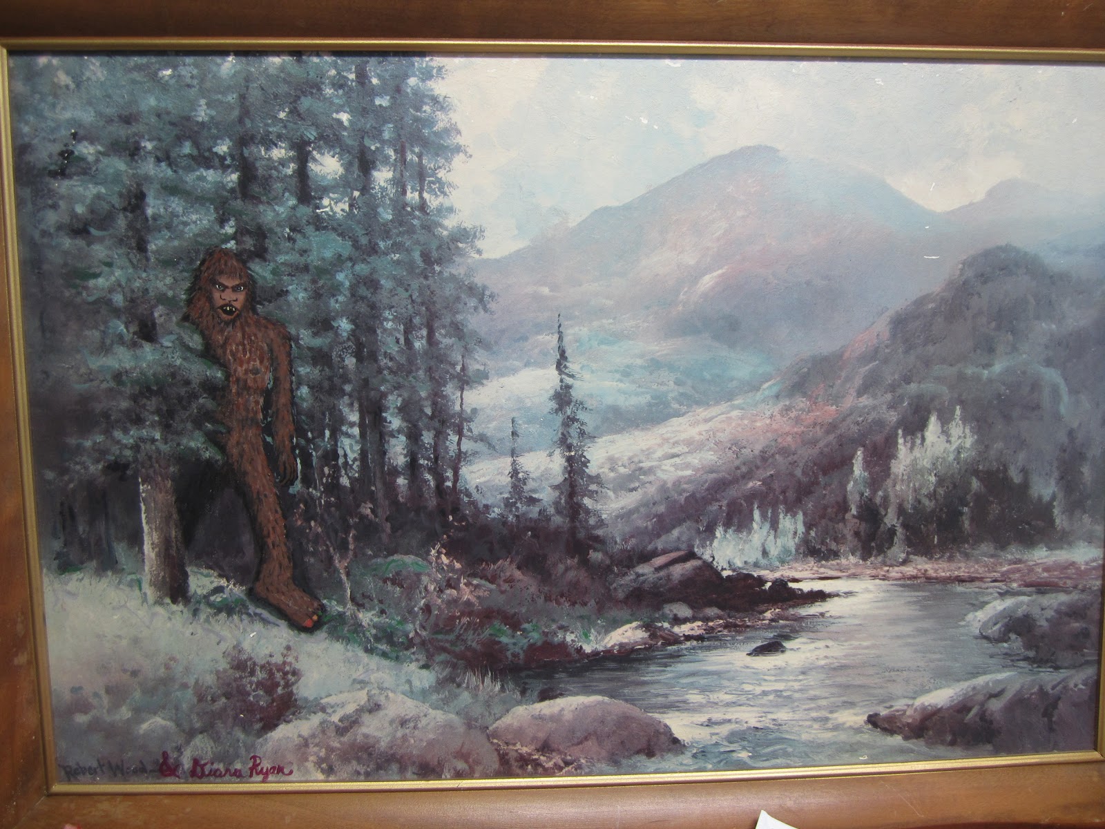 1600x1200 Diana Rose Studio Monster Painting Group!! - Sasquatch Painting