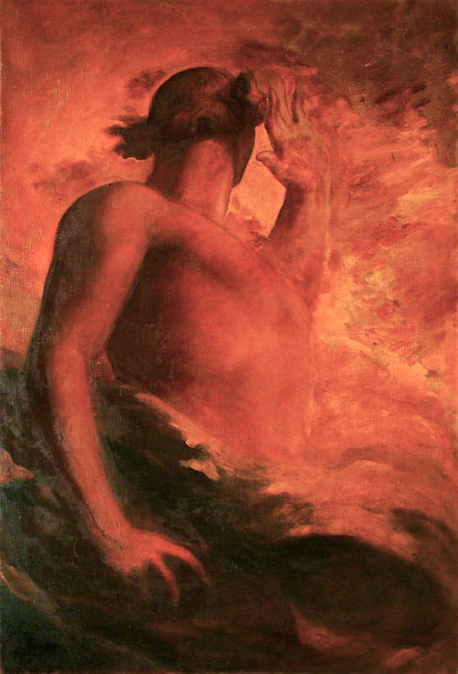 642x944 Satan Painting George Frederic Watts Oil Paintings - Satan Painting