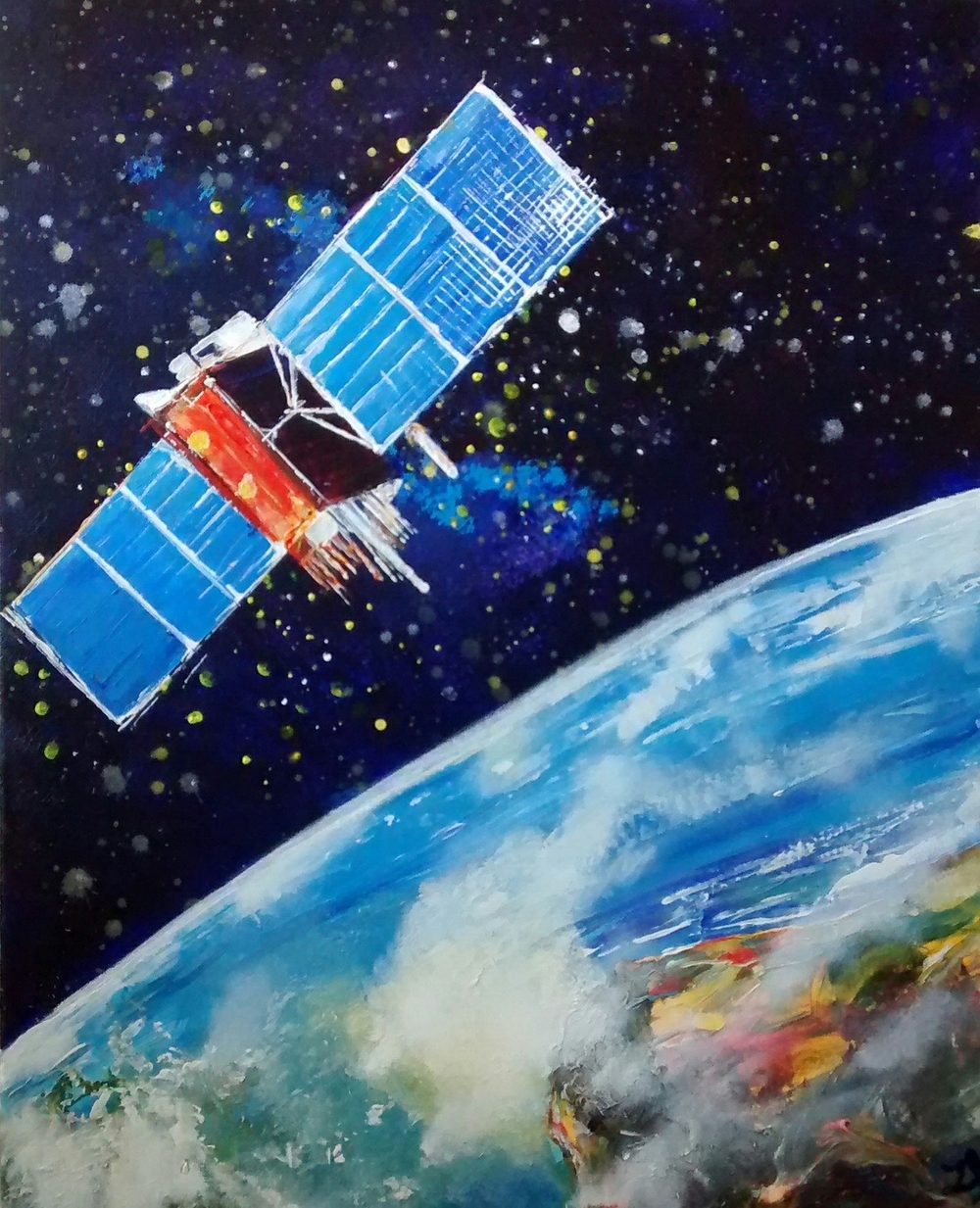 1000x1233 Space.images Zoe Squires - Satellite Painting