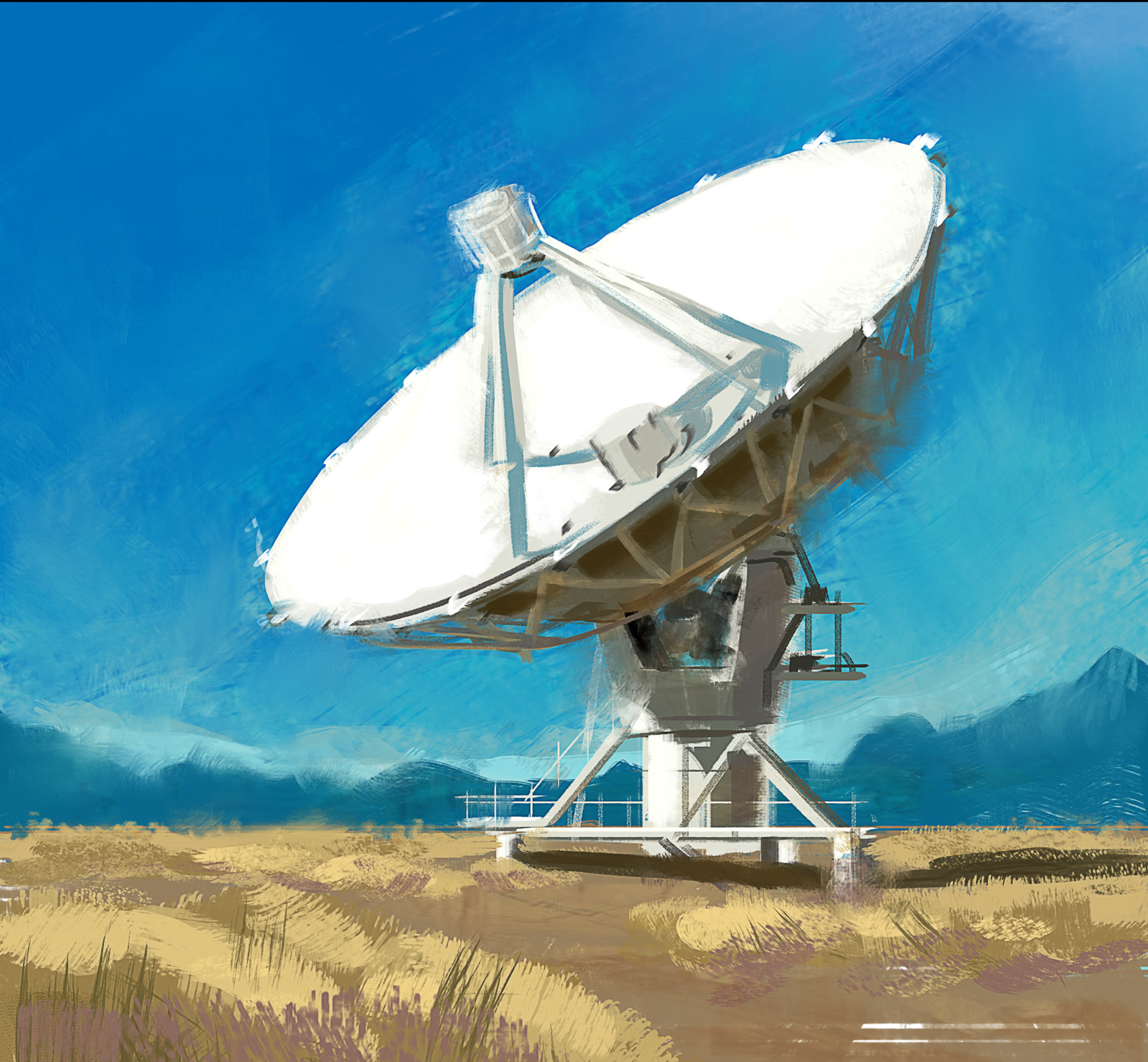1920x1776 Artstation - Satellite Painting