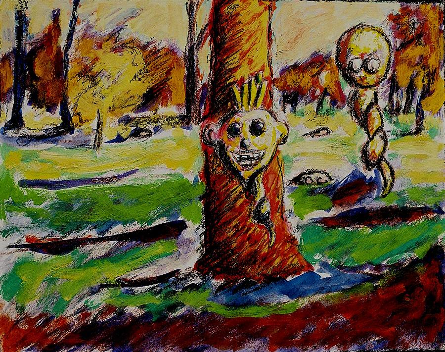 900x711 Saturday In The Park Painting By Ronald Walker - Saturday In The Park Painting