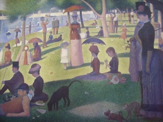 550x411 The Art Institute Of Chicago Saturday In The Park With Friends - Saturday In The Park Painting