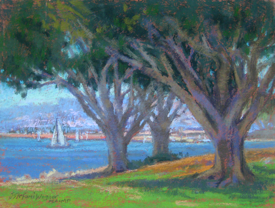 550x415 Plein Air Convention Pastel Paintings 1 - Saturday In The Park Painting