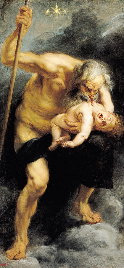419x900 Saturn Devouring His Son Painting By Peter Paul Rubens - Saturn Painting