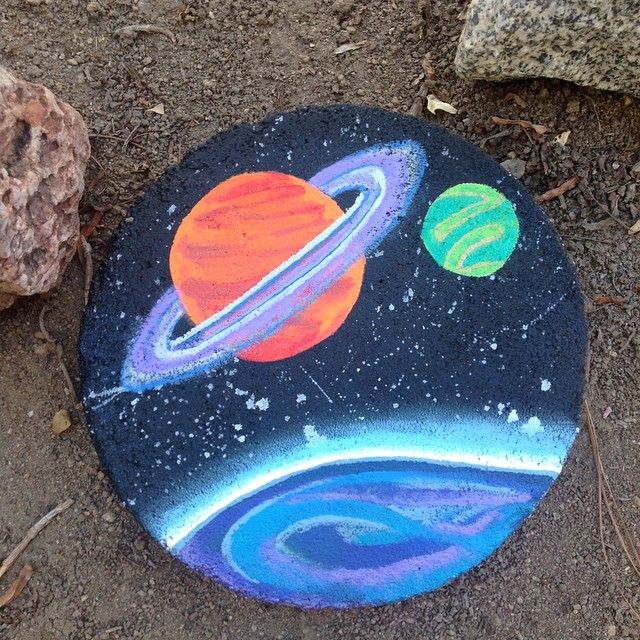 640x640 Saturn Painted Rock Painted Rocks Rock, Rock - Saturn Painting