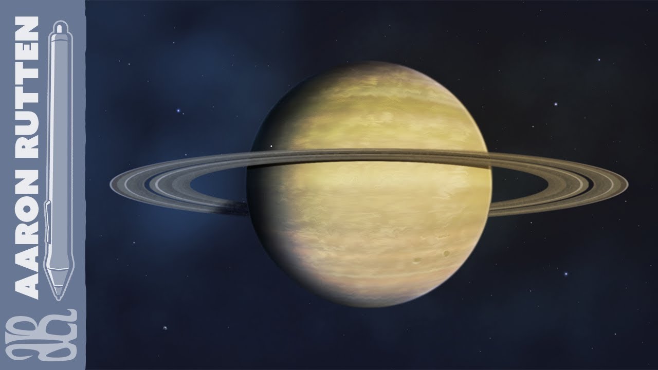 1280x720 Saturn - Saturn Planet Painting