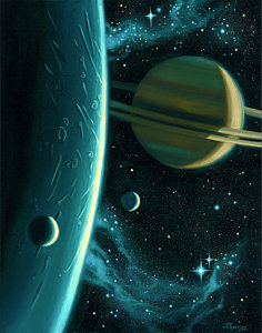 236x300 Saturn Paintings - Saturn Planet Painting