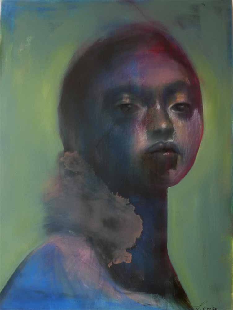 752x1000 Saudade Iii By Louisa Betteridge. Oil And Pastel On Canvas - Saudade Painting