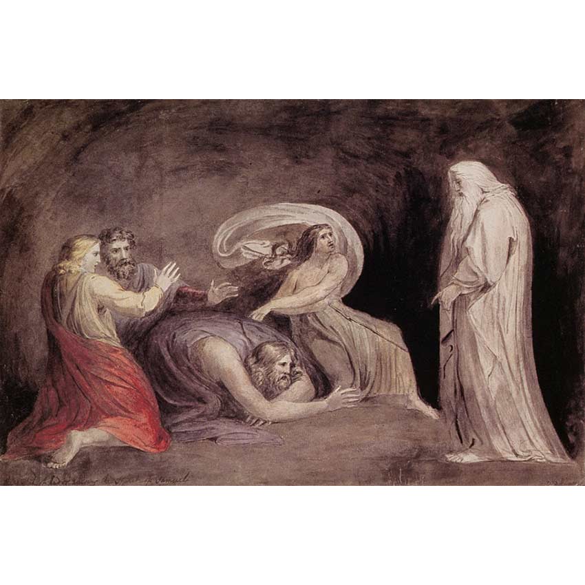850x850 Samuel Appearing To Saul In The Presence Of The Witch Of Endor By - Saul And The Witch Of Endor Painting