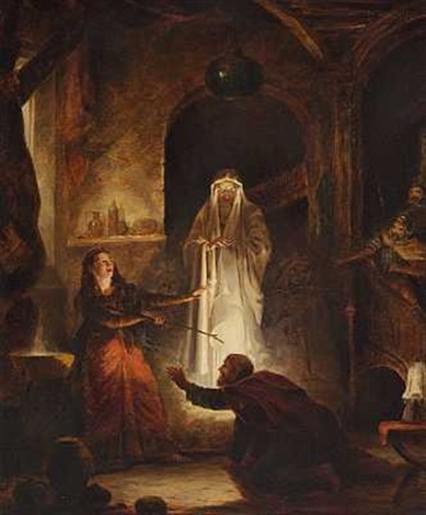 389x470 Saul And The Witches Of Endor By Samuel Redford On Artnet - Saul And The Witch Of Endor Painting