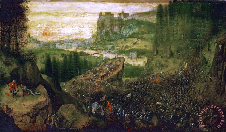 960x562 Pieter Bruegel The Elder The Suicide Of Saul Painting - Saul Painting