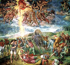 300x278 The Conversion Of Saul (Michelangelo) - Saul Painting