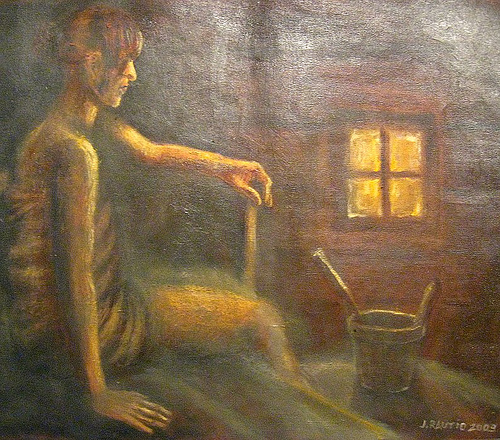500x440 Sauna - Sauna Painting
