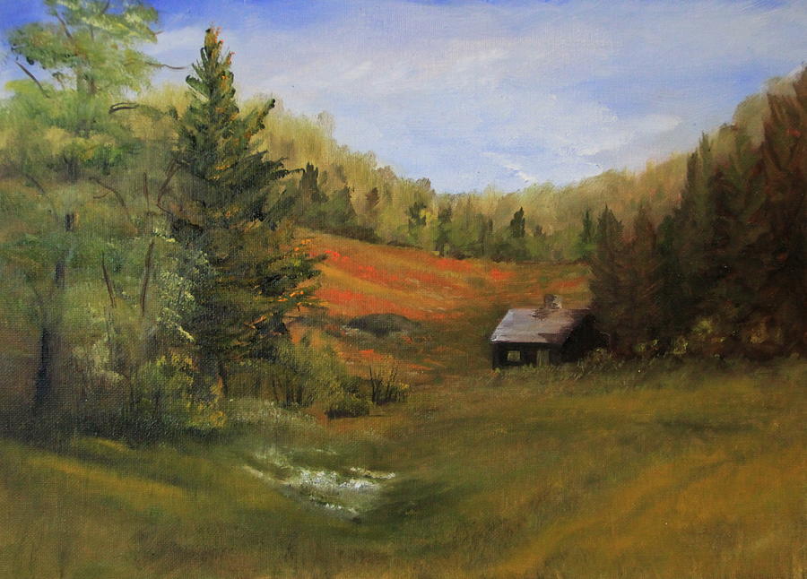 900x646 The Sauna Painting By Joi Electa - Sauna Painting