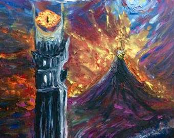 Sauron Painting at PaintingValley.com | Explore collection of Sauron ...