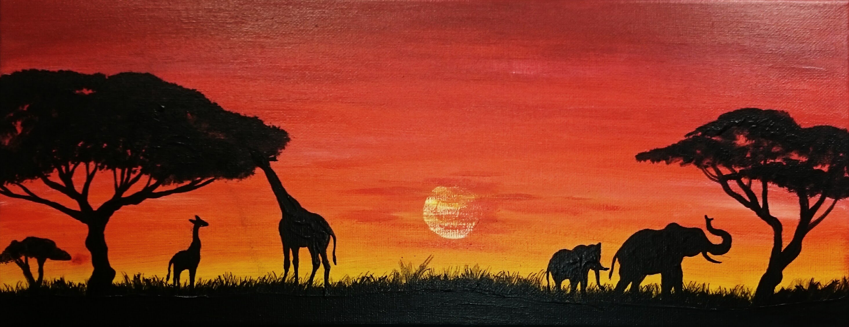 2929x1128 Savana Painting - Savannah Painting