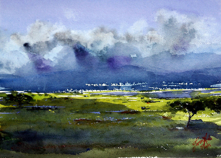 900x642 Greening Savannah Painting By James Nyika - Savannah Painting