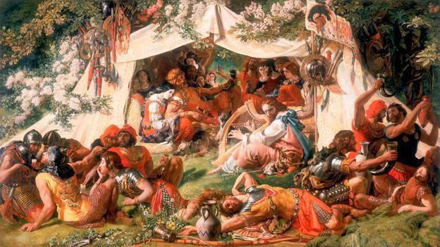624x351 Painting Art Gallery Daniel Maclise - Saxon Painting