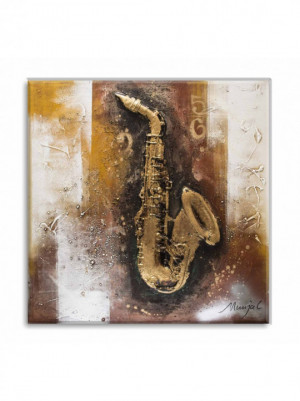 300x401 Paintings - Saxophone Painting