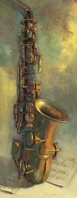 255x650 Stunning Saxophone Painting Artwork For Sale On Fine Art Prints - Saxophone Painting