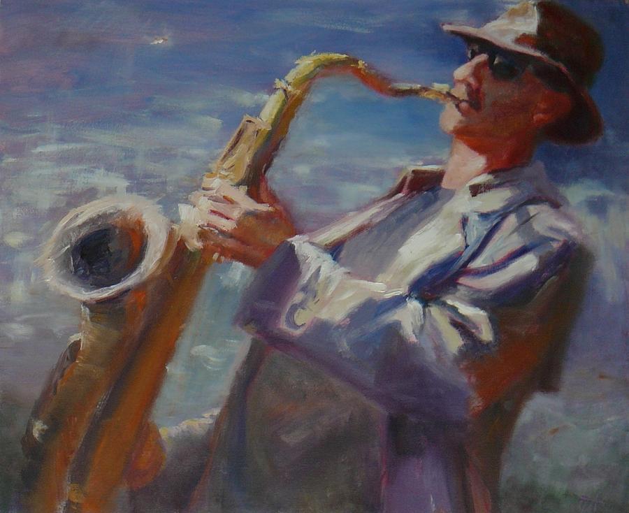 Saxophone jahaziel. Саксофонист живопись. Картина саксофонист. Саксофон картины художников. Саксофон образ.