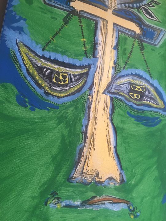 540x720 Law Of The Land Scales Of Justice - Scales Of Justice Painting