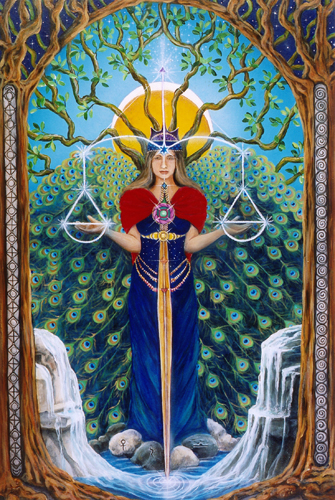 335x500 The Art Of Cathy Mcclelland - Scales Of Justice Painting