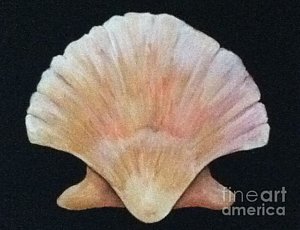 300x230 Scallop Shell Paintings - Scallop Shell Painting