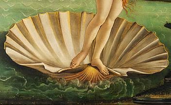 352x216 E Arthistory Botticelli's Birth Of Venus - Scallop Shell Painting