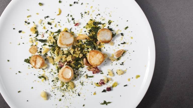 768x432 How Food Becomes Art Scallops With Texture And Scents Of Autumn - Scallops Painting