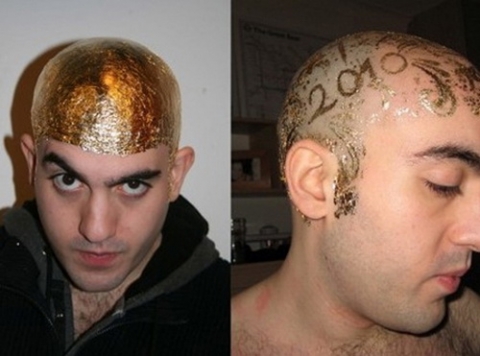 480x356 Impressive Painted Bald Head - Scalp Painting