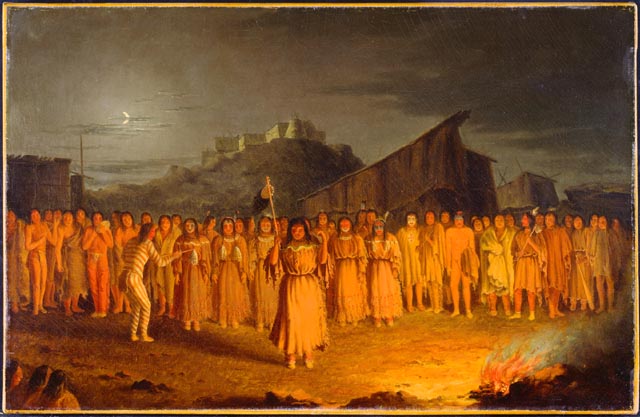 640x417 Scalp Dance By The Chualpays Indians, 1856 - Scalp Painting